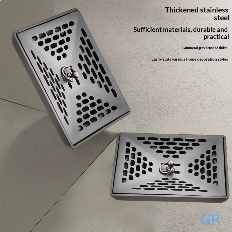 Stainless Steel Hair Catcher Drain Stopper Shower Floor Drain Filter Anti-Odor