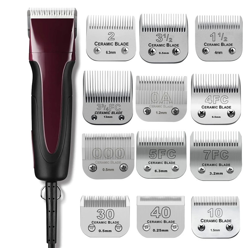 

Профессиональное сменное съемное стальное лезвие для собак, совместимое с большинством машин для стрижки Andis, Oster A5, Wahl KM серии