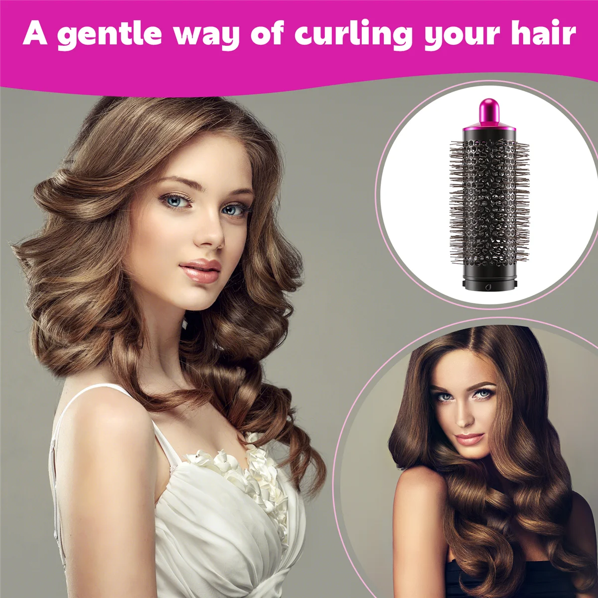 Suitable for Dyson/Airwrap Curling Iron Accessories-Cylinder Comb