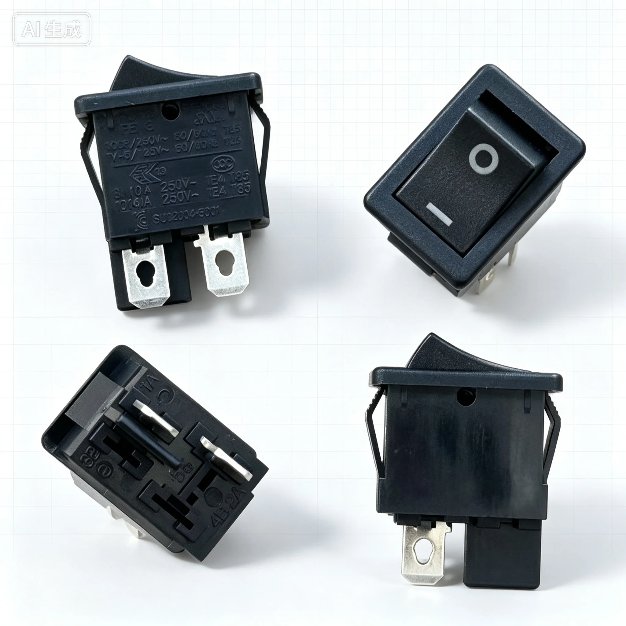 For RONGFENG Rocker Switch 2Pin 2Position RF-1003 10A LCD TV Power Switch