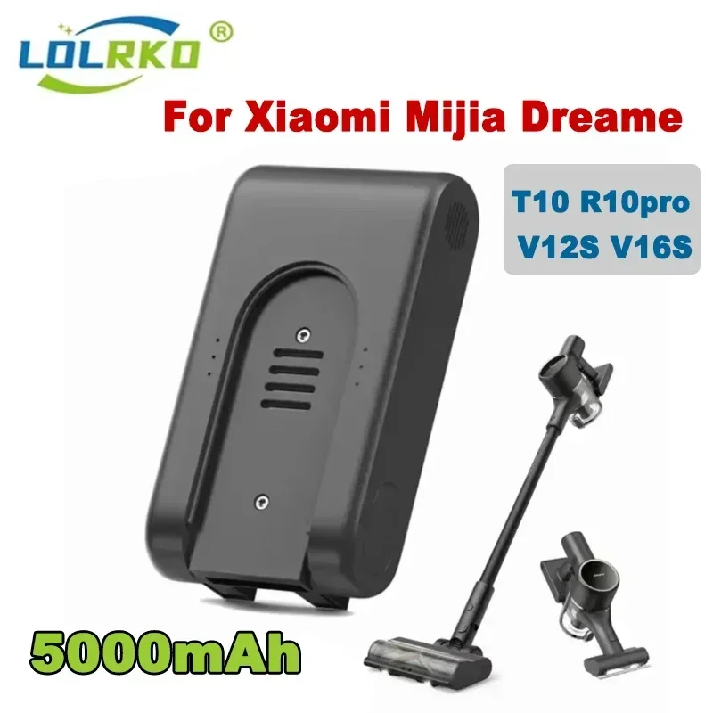 NEW Replacement Battery for Xiaomi Dreame T10 V12S V16S R10Pro Cordless Vacuum Cleaner Rechargeable Li-ion Battery 5000mAh