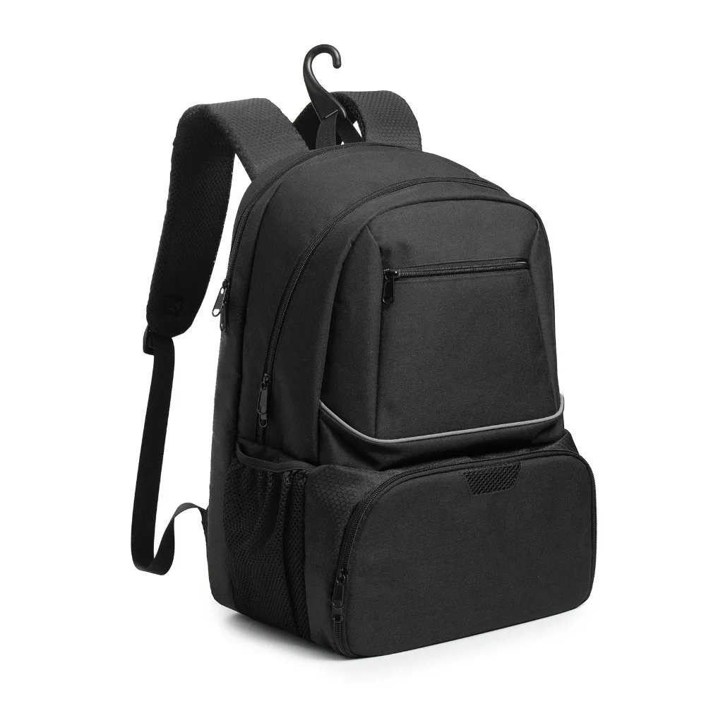 

Zipper Closure Tennis Backpack Large Capacity Reversible Tennis Racket Carrying Bag with Shoe Pocket Strong