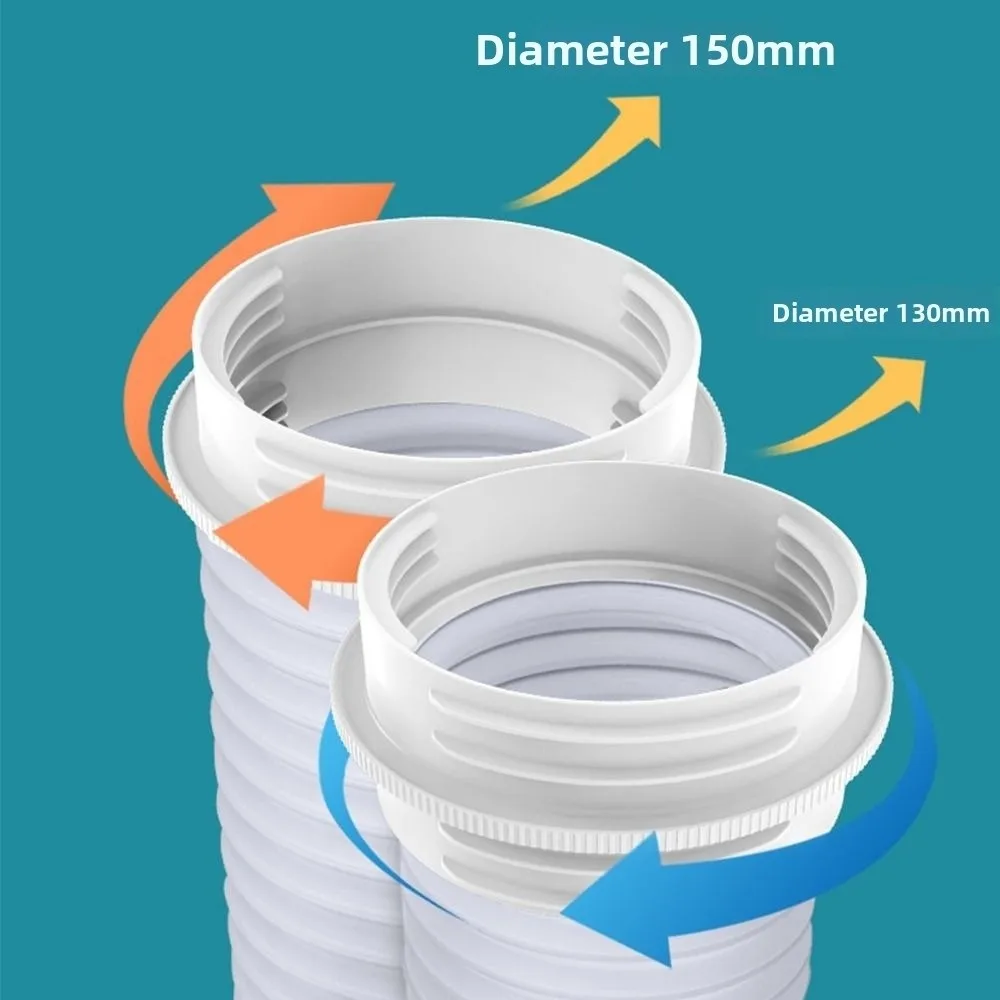 Plastic AC Exhaust Hose Connector Internal External Threads Leak Proof Design Air Conditioner Hose Adapter AC Coupler