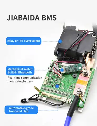 JBD-AP21S002 7-21S 200A 300A DIY 24V 48V Lithium Battery Smart BMS 600A Pulse Discharge