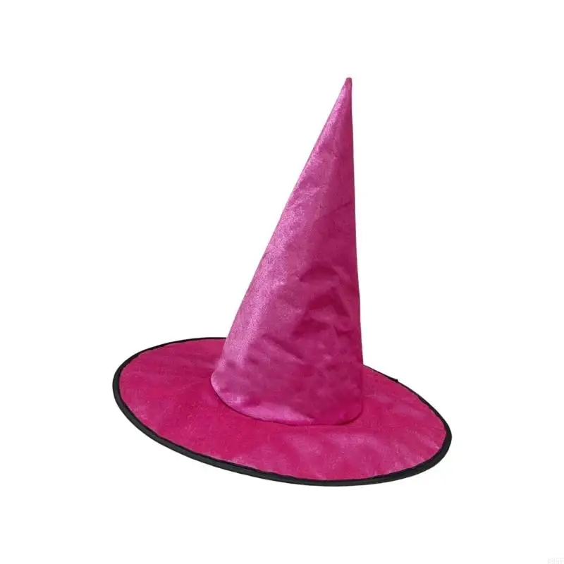 B95F Kapelusz czarodzieja Halloween Kapelusz czarownicy Halloween Czarodziej przebranie na karnawał Akcesoria Czarownica z i