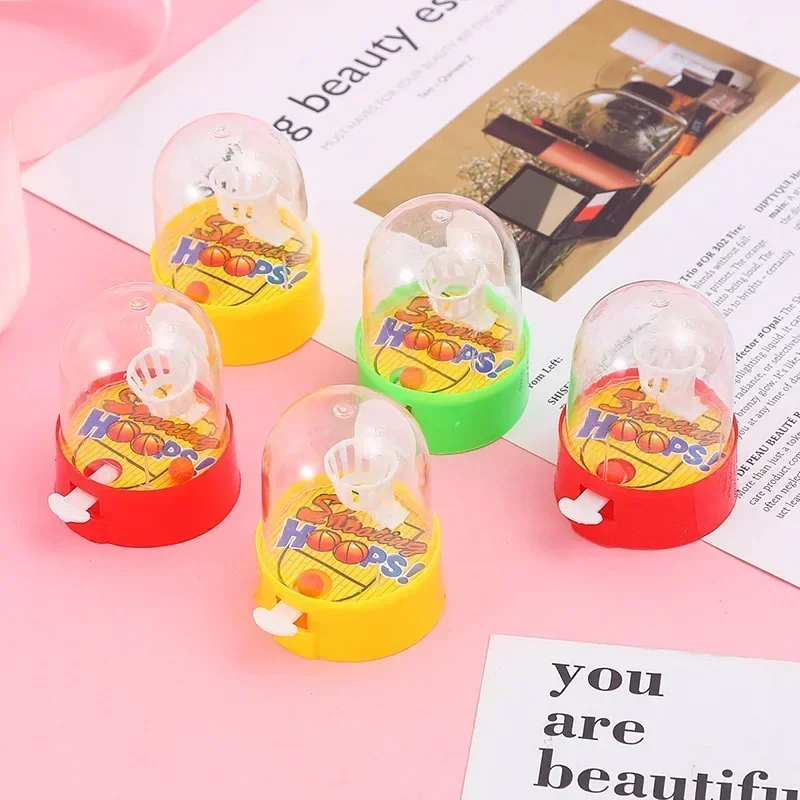 Mini Basketball Shooting Toys Handheld Palm Mini Toy Desktop Game Toys Finger Parent-child Interactive Shooting Basketball