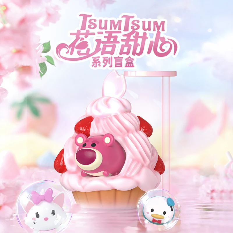 Disney Tsum Tsum Цветочный язык Серия Sweetheart Слепая коробка-Микки Настольный орнамент Клубничный медведь Коллекционный милый подарок Disney Tsum Tsum Цветочный язык Серия Sweetheart Слепая коробка-Микки Настольный орнамент Клубничный медведь Коллекционный милый подарок