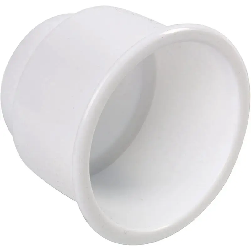 Dependable-6Pcs Recessed Drop In Plastic Cup Drink Can Holder With Drain For Boat Car Marine Rv Accessories (White)