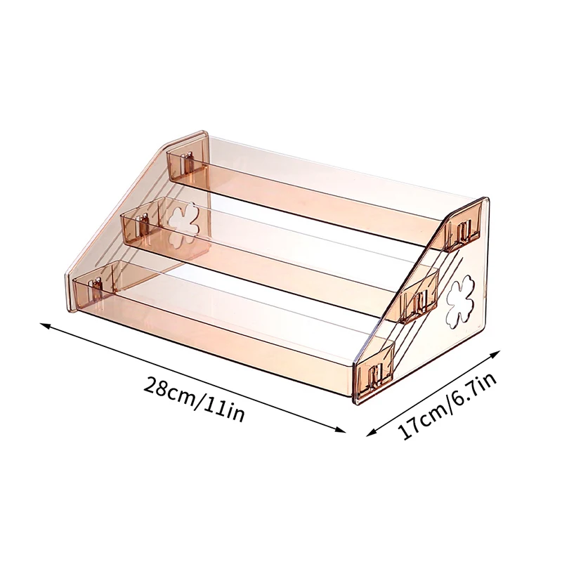 3-lagiger Nagellack-Display-Ständer für den Schreibtisch, Kosmetik-Display, Aufbewahrungsregal, Halter für ätherische Öle, Flaschen-Organizer