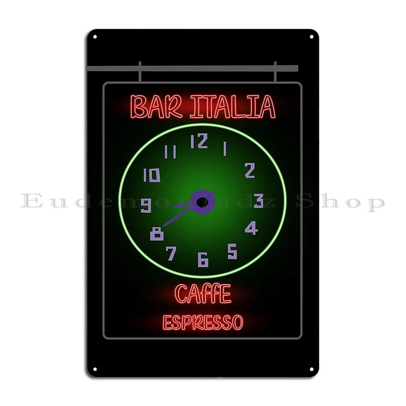 Bar Italia Caffe Espresso London Metal Sign Painting Painting Printing Retro Create Tin Sign Poster