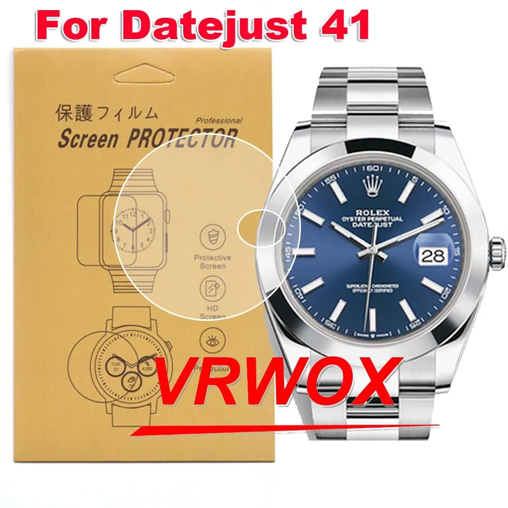 3Pcs Protector For 116710 126334 126333 126311 116334 12630 Clear TPU Nano Explosion-proof R-olex Oyster Perpetual Datejust 41mm