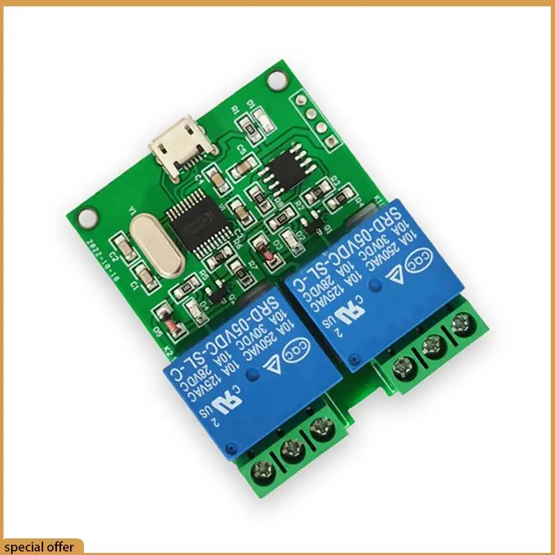 A68Z LCUS-2 Tipo Modulo relè USB a 2 vie Interruttore di controllo intelligente Relè Porta seriale del computer USB