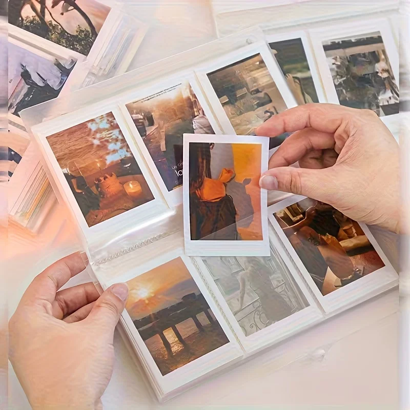Großes Fotoalbum, Fasst 84 Bilder für Reise-Scrapbook und Postkarten, Kinokarten-Aufbewahrung