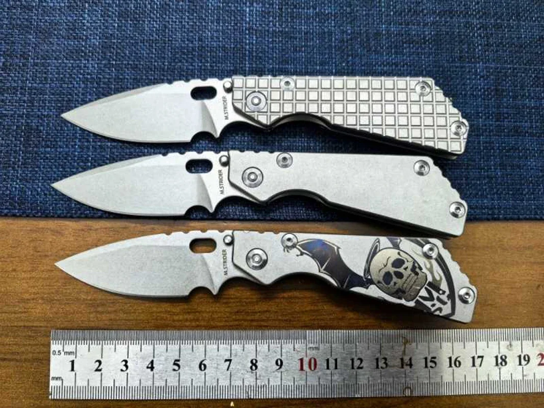 

1PC 60HRC Titanium Alloy Folding Knife Stainless steel Blade