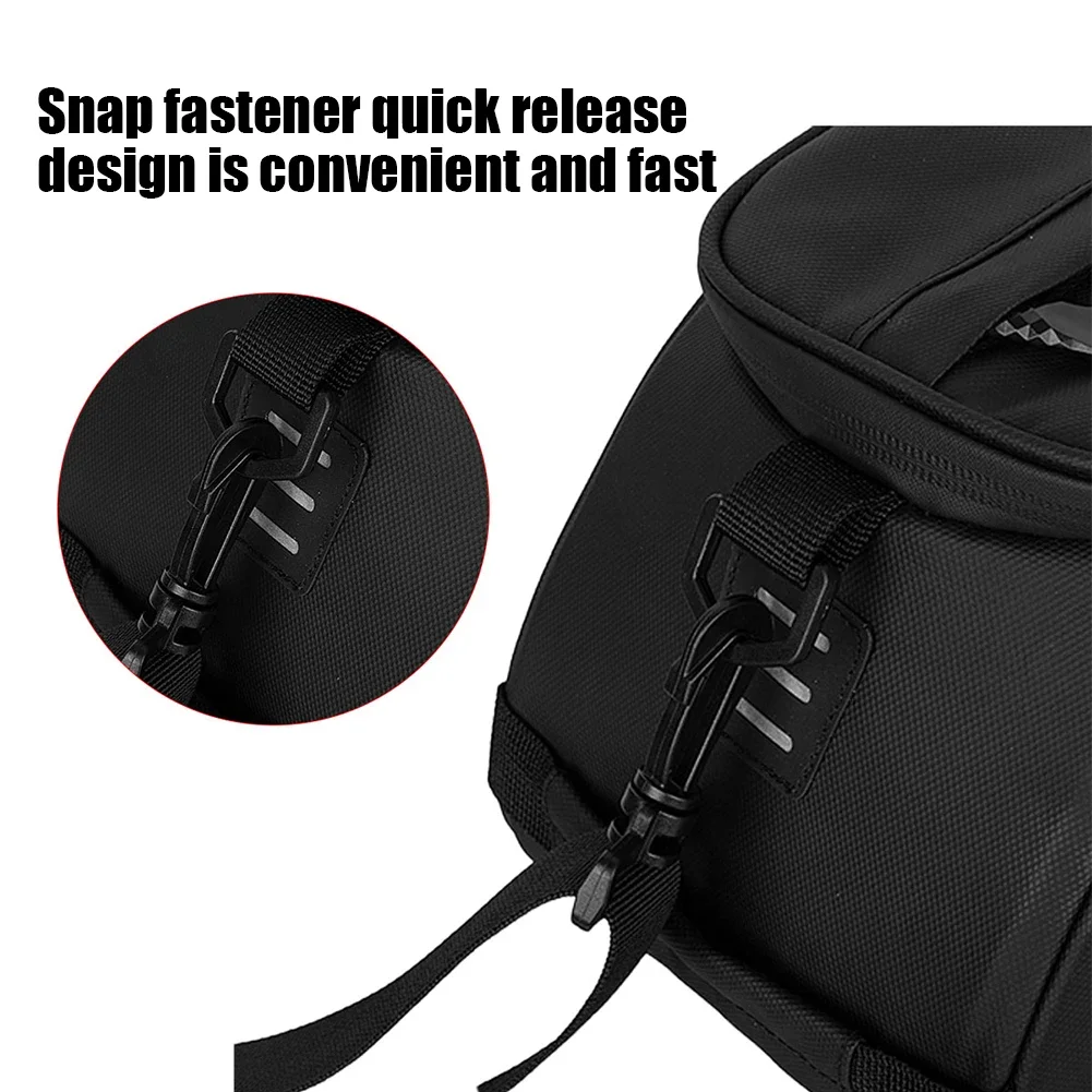 RZAHUAHU Bike Rear Seat Trunk Bag Waterproof Bicycle Rear Seat Carrier Bag Multiple Pockets Night Reflective Cycling Equipment