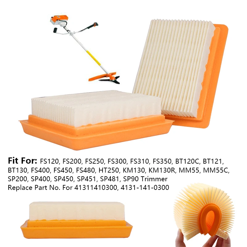 CMCP 10pcs Air Filter Cleaner For STIHL FS120 FS200 FS250 FS300 FS350 FS400 FS450 Trimmer Chainsaw