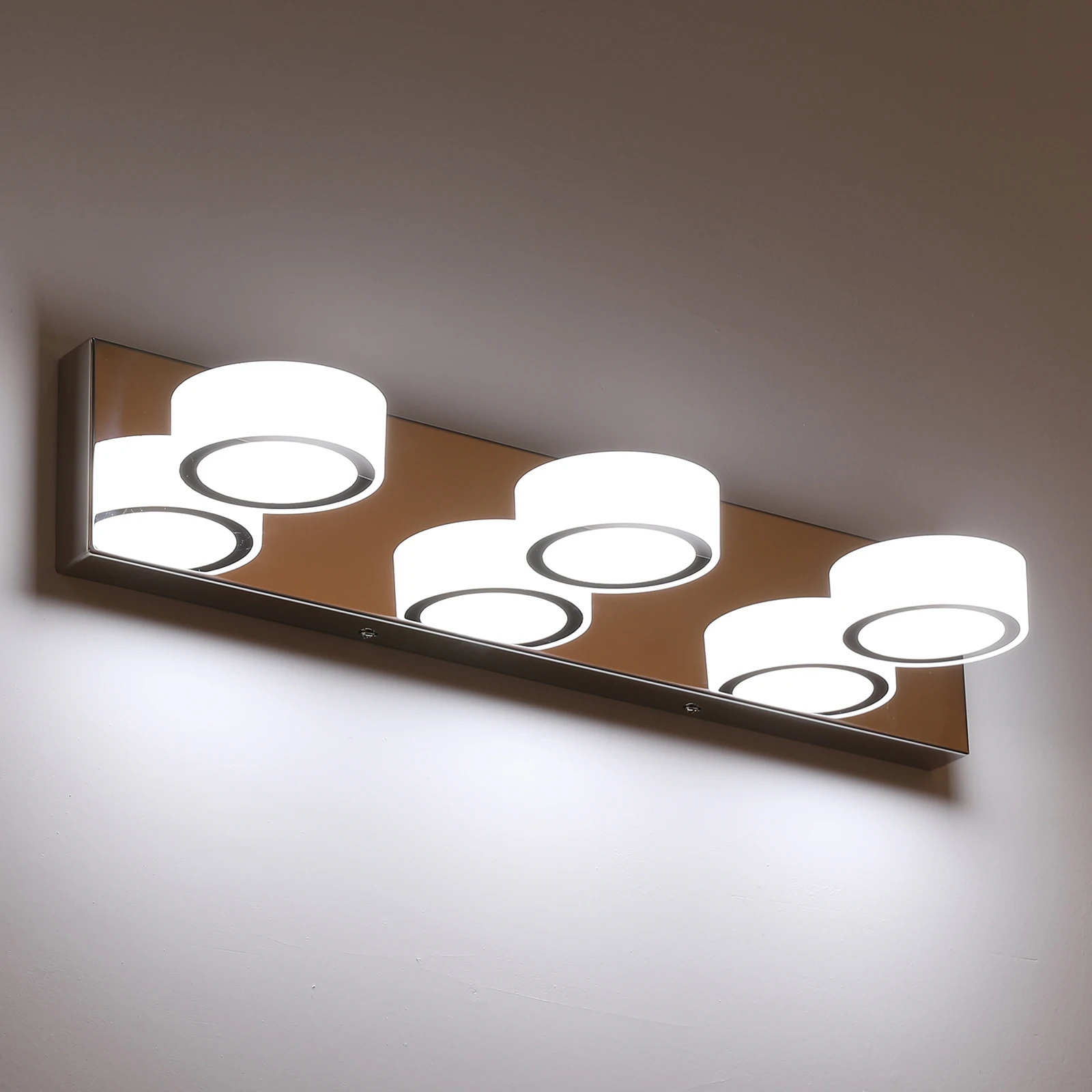 

LED Energy-Efficient Dimmable 5500K (Natural Light Effect) Bathroom Vanity Lighting ,with for Makeup Areas & Dressing Rooms