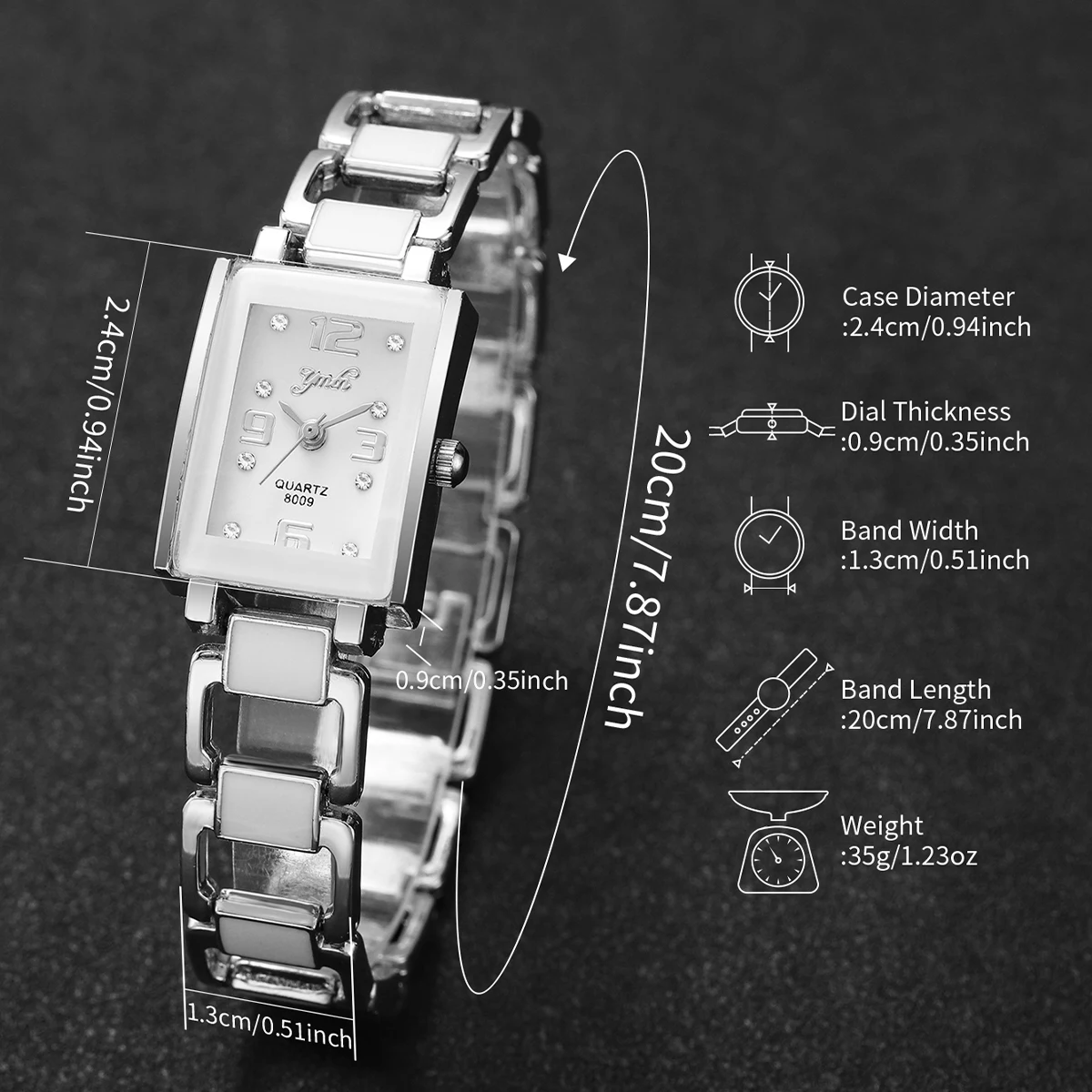 أزياء مستطيل المرأة كوارتز ساعة السيدات سبيكة حزام التناظرية ساعات المعصم Reloj Mujer الفتيات ساعة هدية (بدون صندوق)