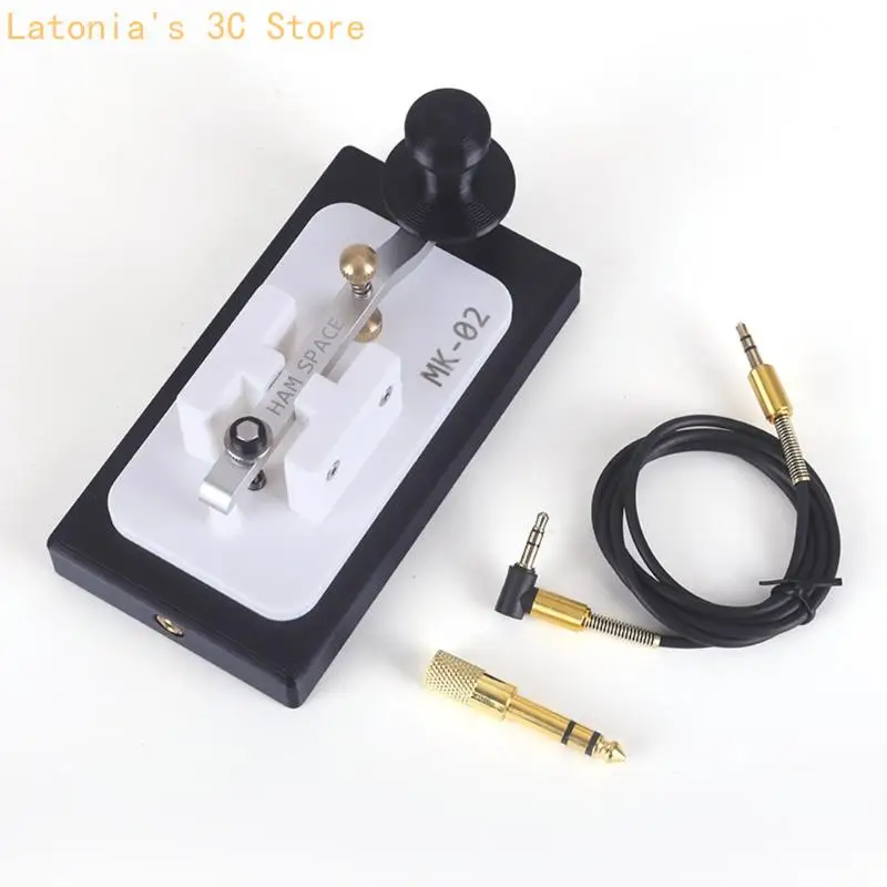Kurzwellen-Übungsschlüssel für Funktische, manueller Sendeschlüssel mit Kabel, Metallträgerform und Montagepunkt für den – Detail 3