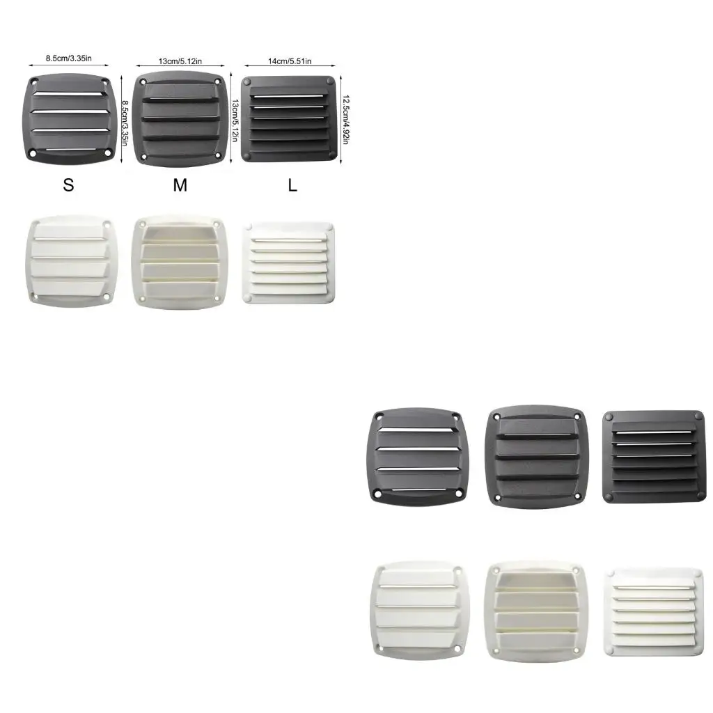  Weather Resistant ABS Ventilation Cover for Boats RVs Easy Screw Mount Corrosion Proof