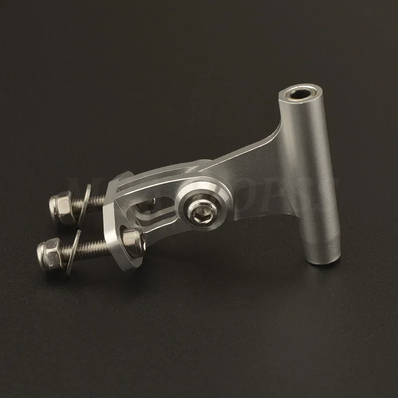 อลูมิเนียมคุณภาพสูง 3.175 มม.เพลาแบบยืดหยุ่นวงเล็บ Strut fr RC เรือ 1/8 ''3.175mm ความเร็วเพลาแบบยืดหยุ่น Hydroplane Vee เรือรูปไข่