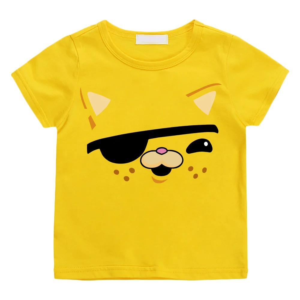 Уличная одежда с мультяшным принтом, футболки с принтом пингвинов Octonauts Kawaii, хлопковая футболка с короткими рукавами в стиле манга для мальчиков и девочек, футболка для подростков