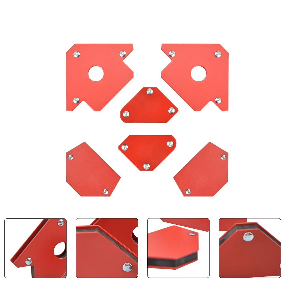 6 قطعة أداة لحام مساعدة مغناطيسية أدوات لحام مغناطيس حامل إعداد الزاوية اليمنى
