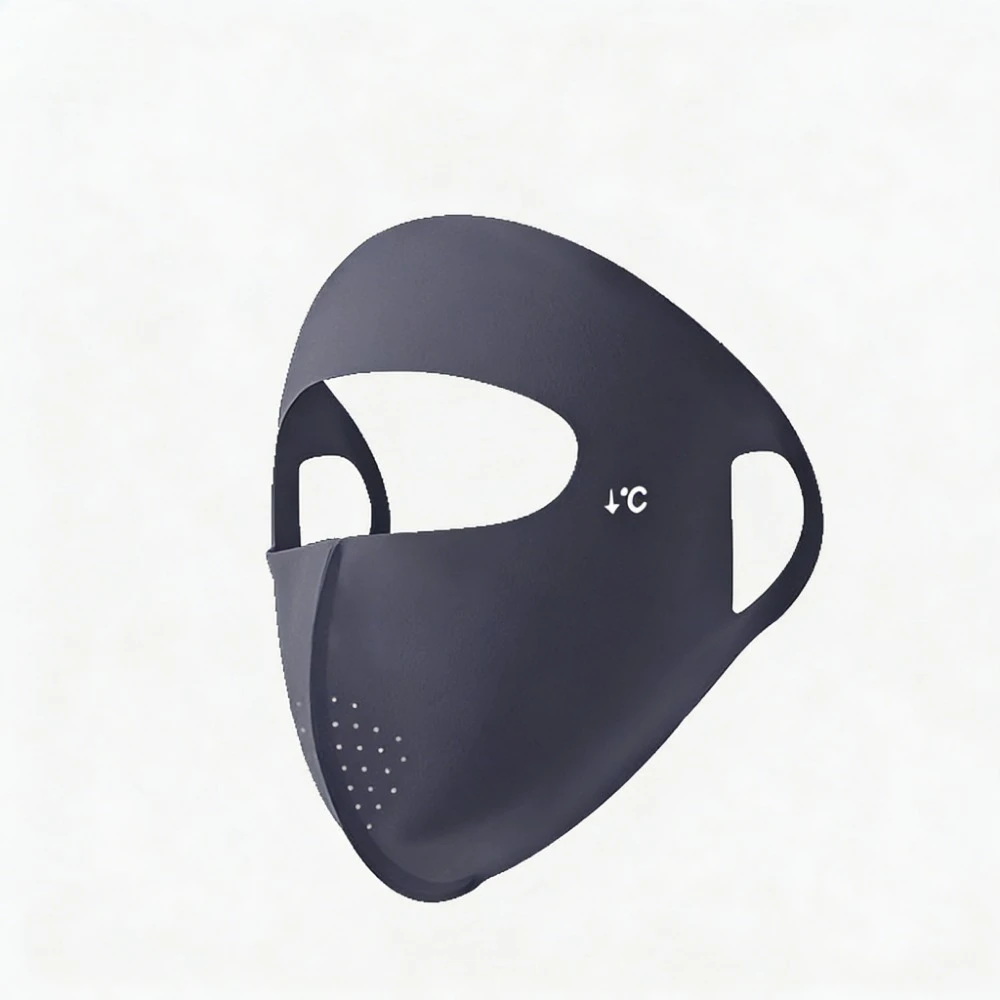 Picture 7: Ice Silk UV Protection Face Cover Breathable Reusable Mask Motorcycle Running Cycling Riding