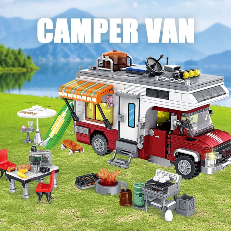 MOC 924PCS City Series Camping - Camping Cooking Gifts ulasan dan harga