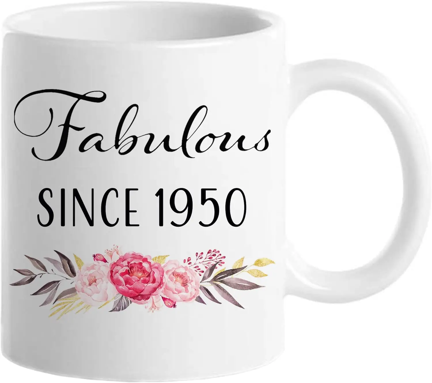 71st Birthday Gifts for Women, Funny 71 Year Old Gift Coffee Mug, 1950 71st Birthday Mugs for Her, Mom, Aunt, Wife, Friend, Gran