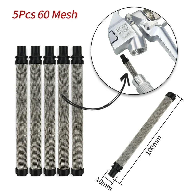 5 قطعة 30-200 شبكة أجزاء الطلاء الرش تصفية الطلاء بندقية رش تصفية يقلل من انسداد فوهة آلة الرش الملحقات #6