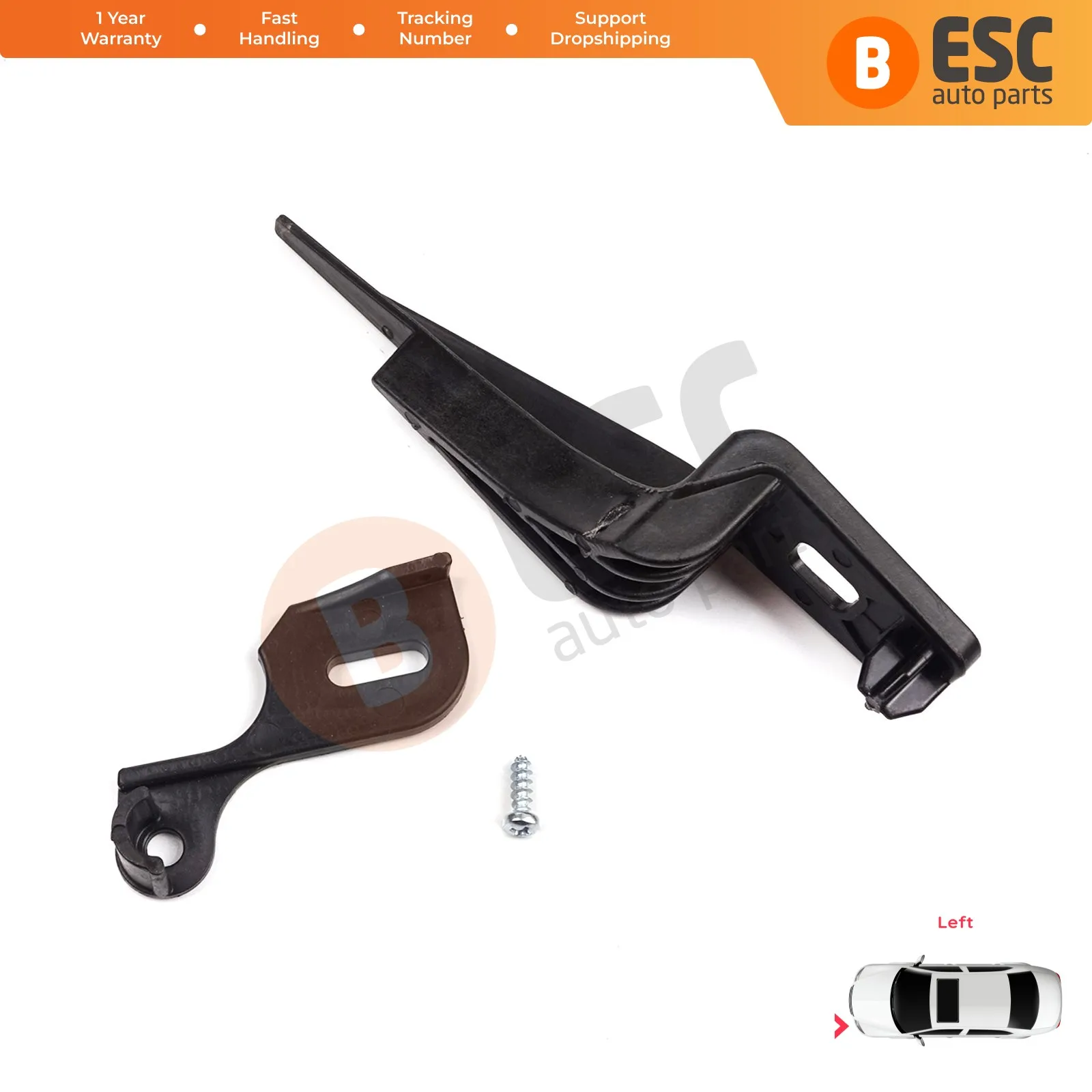 EHL43 Headlight Holder Mount Repair Bracket Tab Set Left Side for Ford Fiesta MK6 CB1 CCN B299 B409 2008-2013 8A6113W030