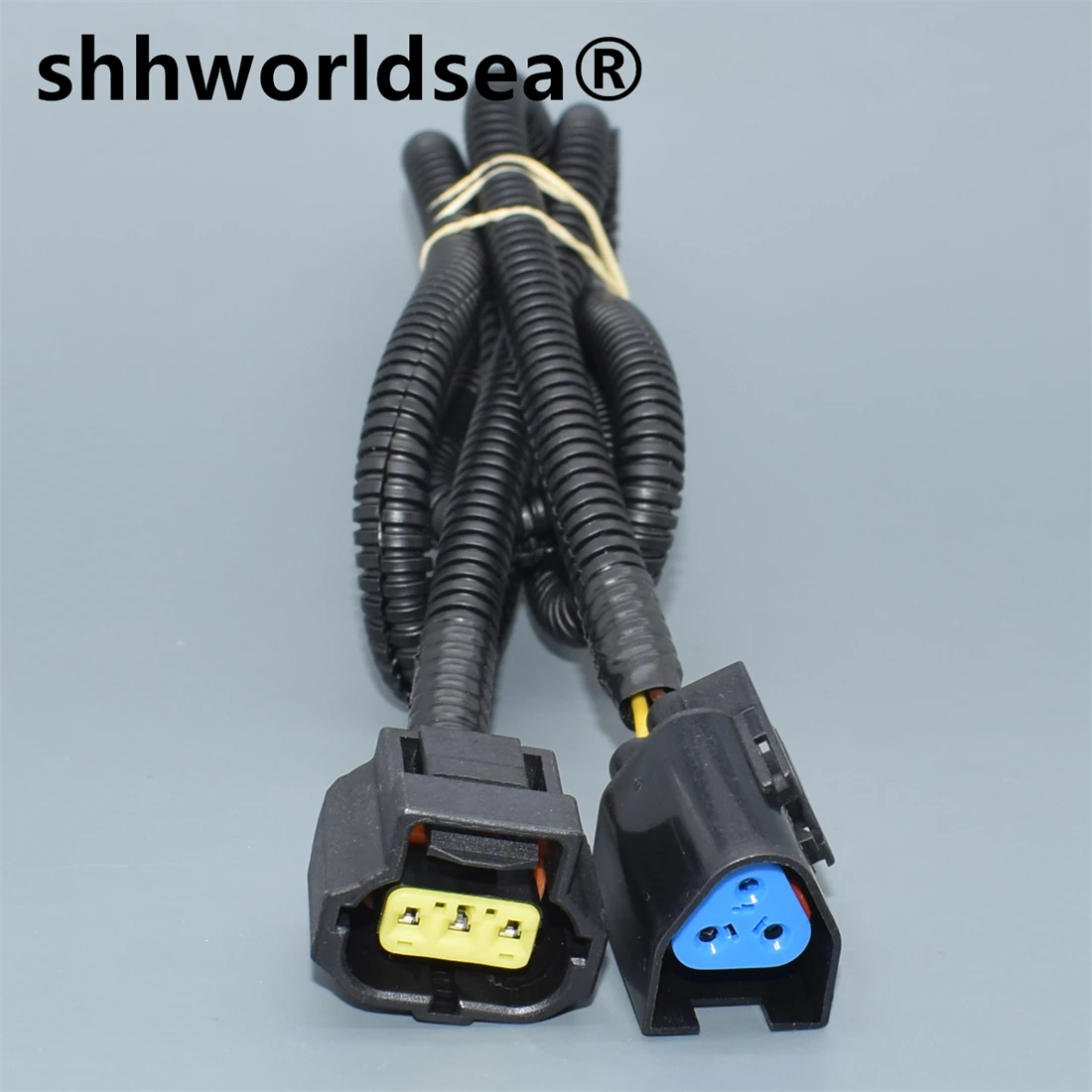 

shhworldsea 3 Pin 1.8mm 1996-On For Ford Alternator Three Lead Wiring Pigtail 1U2Z-14S411-TA Wire Connector 184032-1