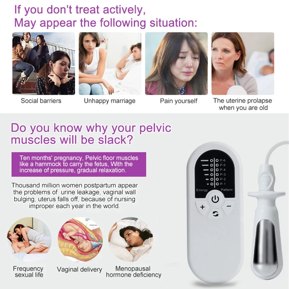 Kegel Exerciser TENS/EMS Pelvic Floor Stimulator Ttrainer  for Women's Pelvic Floor Muscles Tightens and Improves Incontinence