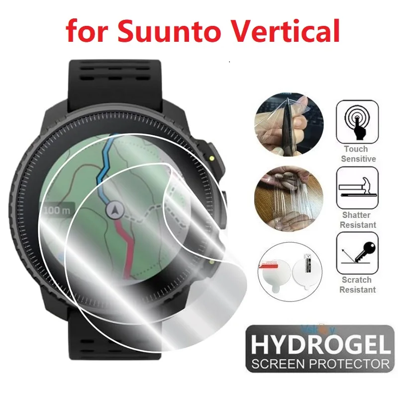 10PCS TPU Hydrogel Screen Protector for Suunto Vertical Smart Watch HD Clear Soft Protective Film