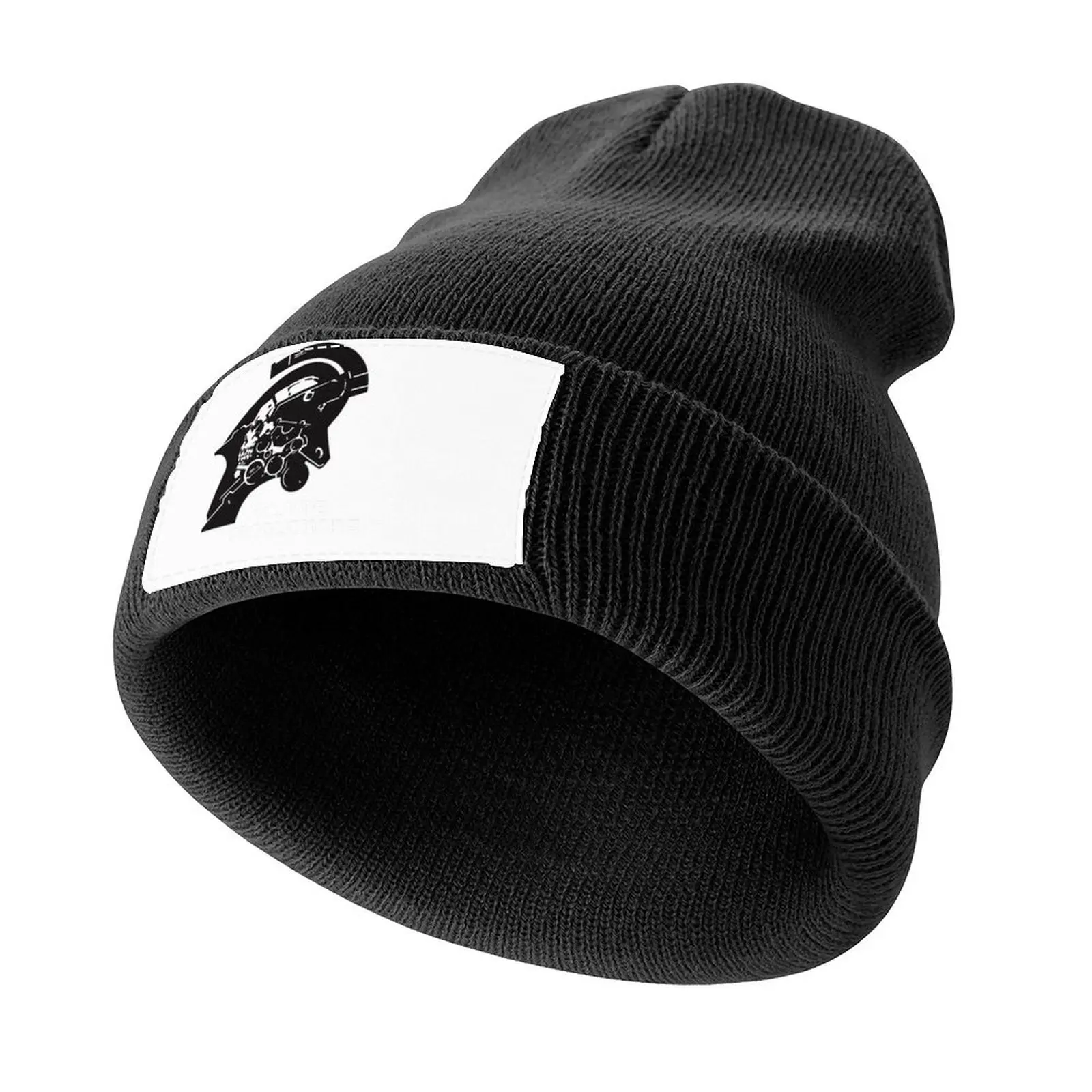 KOJIMA PRODUCTIONS New Kojipro Logo Hideo Kojima Essential Knitted Cap Hood New In Hat black Sunscreen For Women 2025 Men's