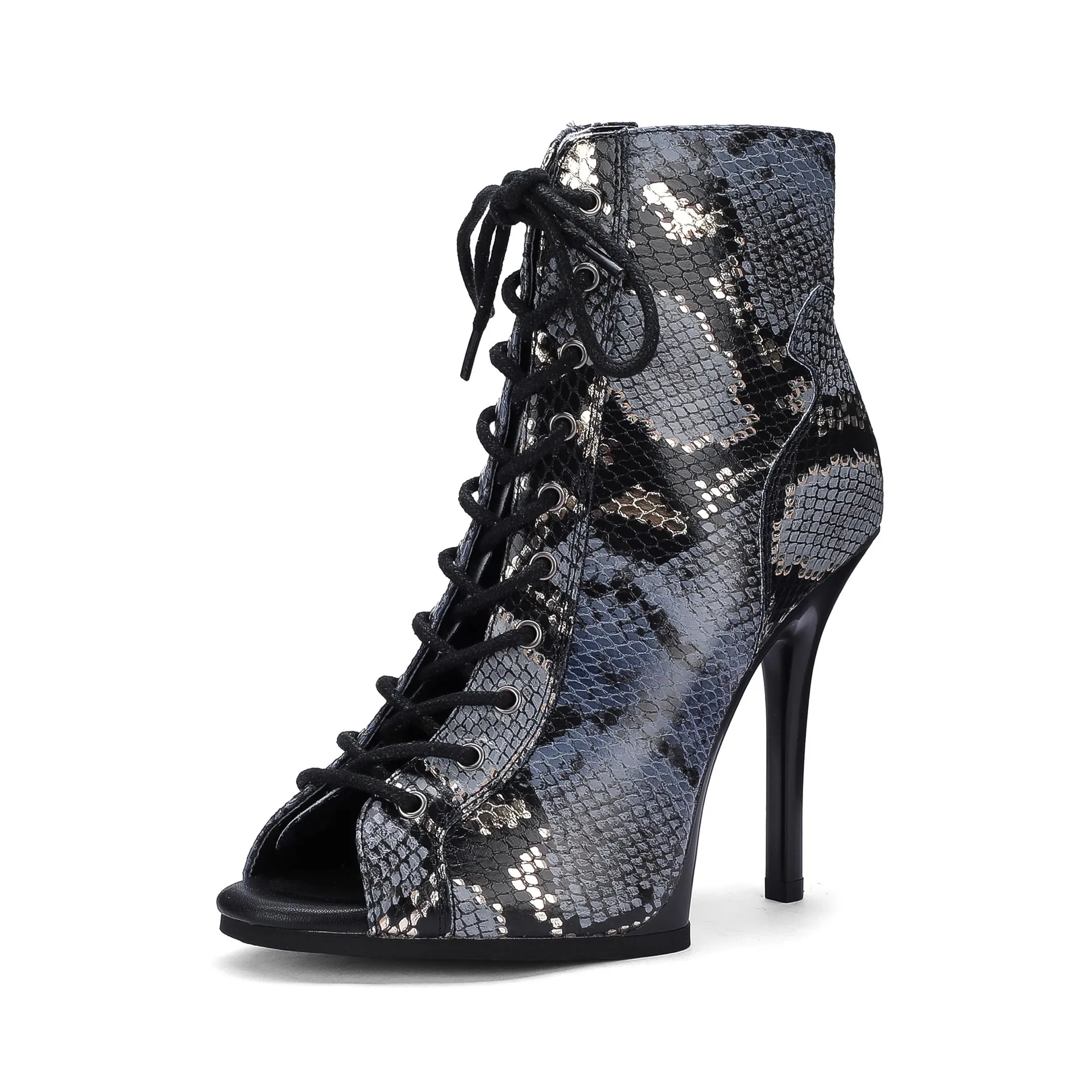 New Platform Dance High Heels 11cm 9.5cm Silver Gold Black Stable Latin Salsa Heels Dance Shoes For Party