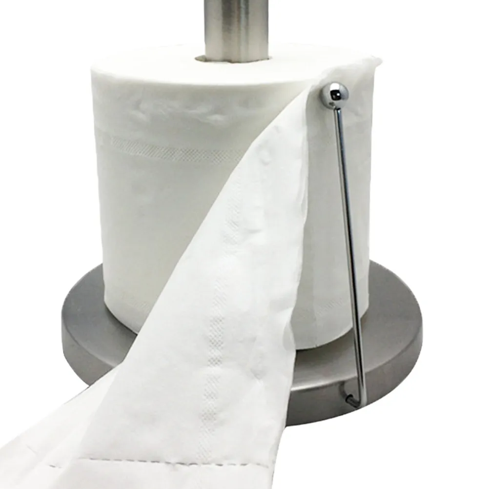 

Держатель для бумажных полотенец из нержавеющей стали, вертикальный, напольный, для кухни и ванной, стойка для хранения рулонов бумаги