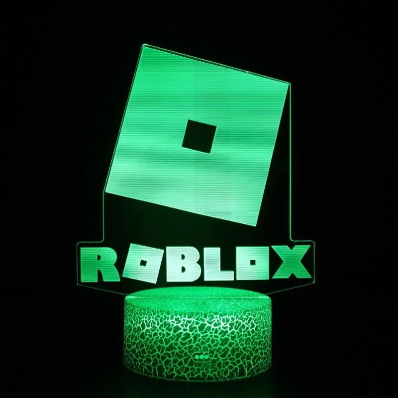 Jeu de dessin animé Roblox 3D veilleuse bureau ornements colorés lampe de bureau chevet étudiant enfants décor jouets d'anniversaire cadeaux