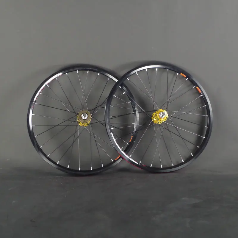 Rueda de bicicleta con rodamiento BMX de 20 pulgadas, volante opcional de carreras, 14T/18T, 28H, radios, rueda delantera/trasera, 451, accesorios para ciclismo
