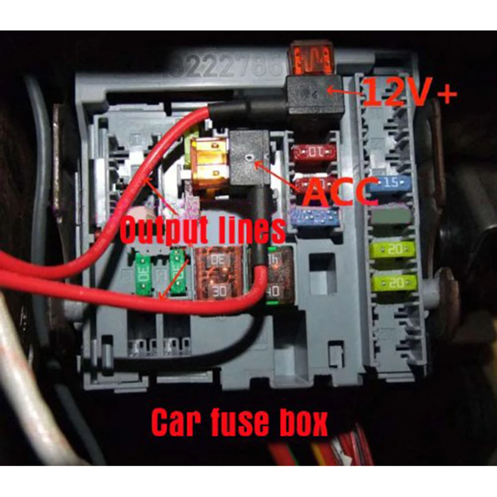 

1pcs 12V Fuse Socket Holder ATC Adapter 20A Fuses Car Power Tap Nondestructive Electric Vehicle Circuit Mini Type Waterproof