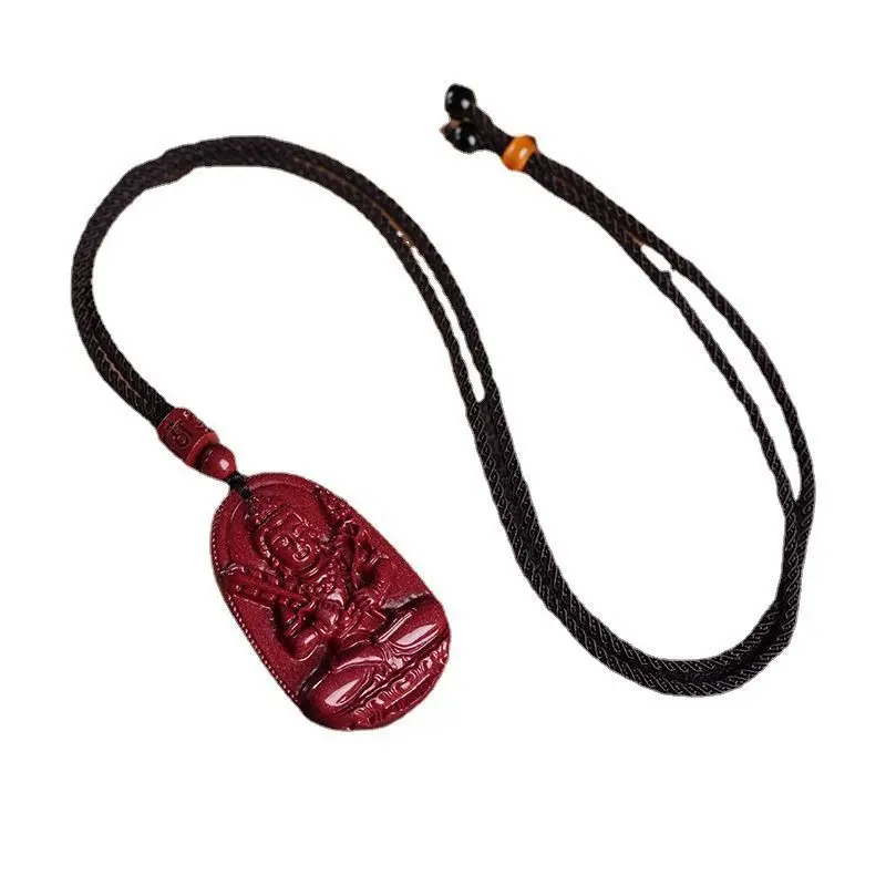 Ciondolo cinabro zodiacale da uomo Patron Saint