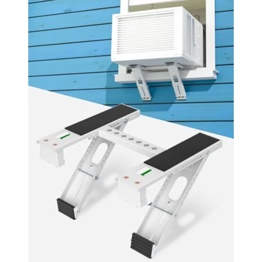 

Window Air Conditioner Support Bracket: Heavy Duty Window AC Bracket with 2 Arms, Up to - Universal Fit 5, 000 to 24, 000 BTU W