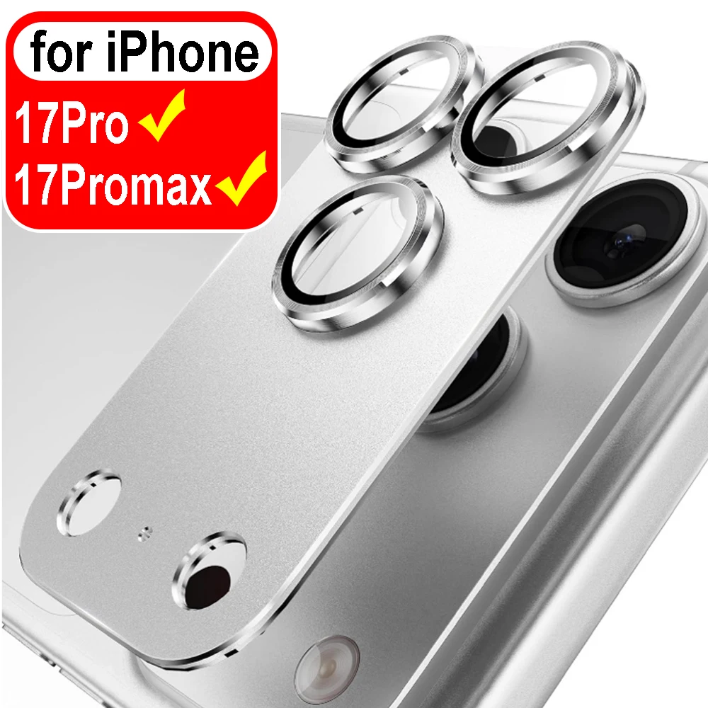 

1/2Pcs Alloy Lens Protector for IPhone 17 Pro Max Glass Cover Metal Camera Tempered Glass for IPhone 17 ProMax 5G Lens Ring Cap