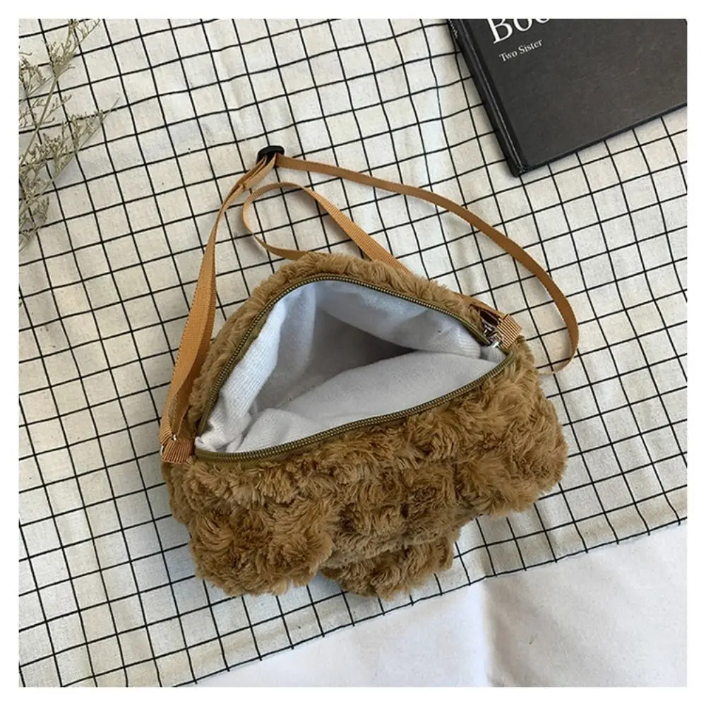 Gift Plush Bear Shoulder Bag Large Capacity Adjustable Bear Doll Handbag Small Bear Backpack Kids Girls