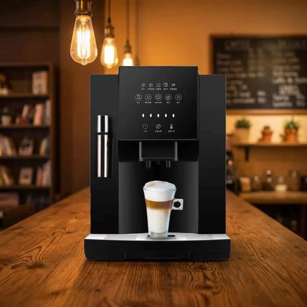 Automatic Coffee Machine, 7'' Touch Screen, Programmable, Multifunctional Brewing System, Hot Water Dispenser, Espresso Maker