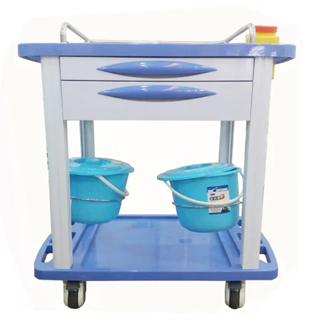 Hospital ABS Plastic Medicine Medical Cart Emergency Treatment Trolley