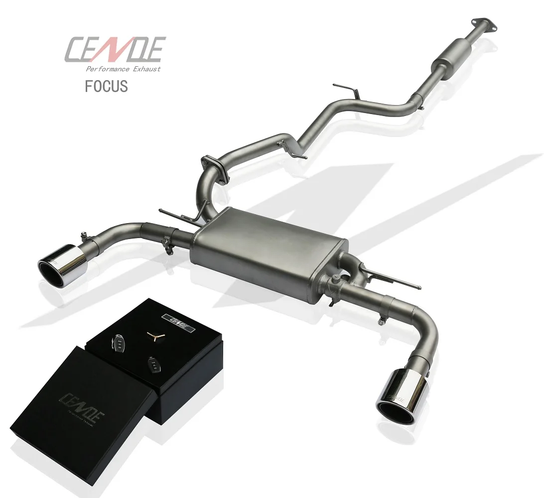 CENDE Auto Parts Stainless Catback Exhaust Tips for Ford Focus ST RS exhaust