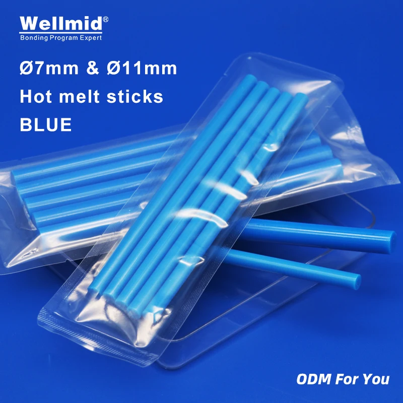 7mm11mm×150mm Blue Eure Hot Melt Glue Sticks For Heat Pistol Gun Adhesive Araldite DIY Tools Repair Alloy Accessories Decoration