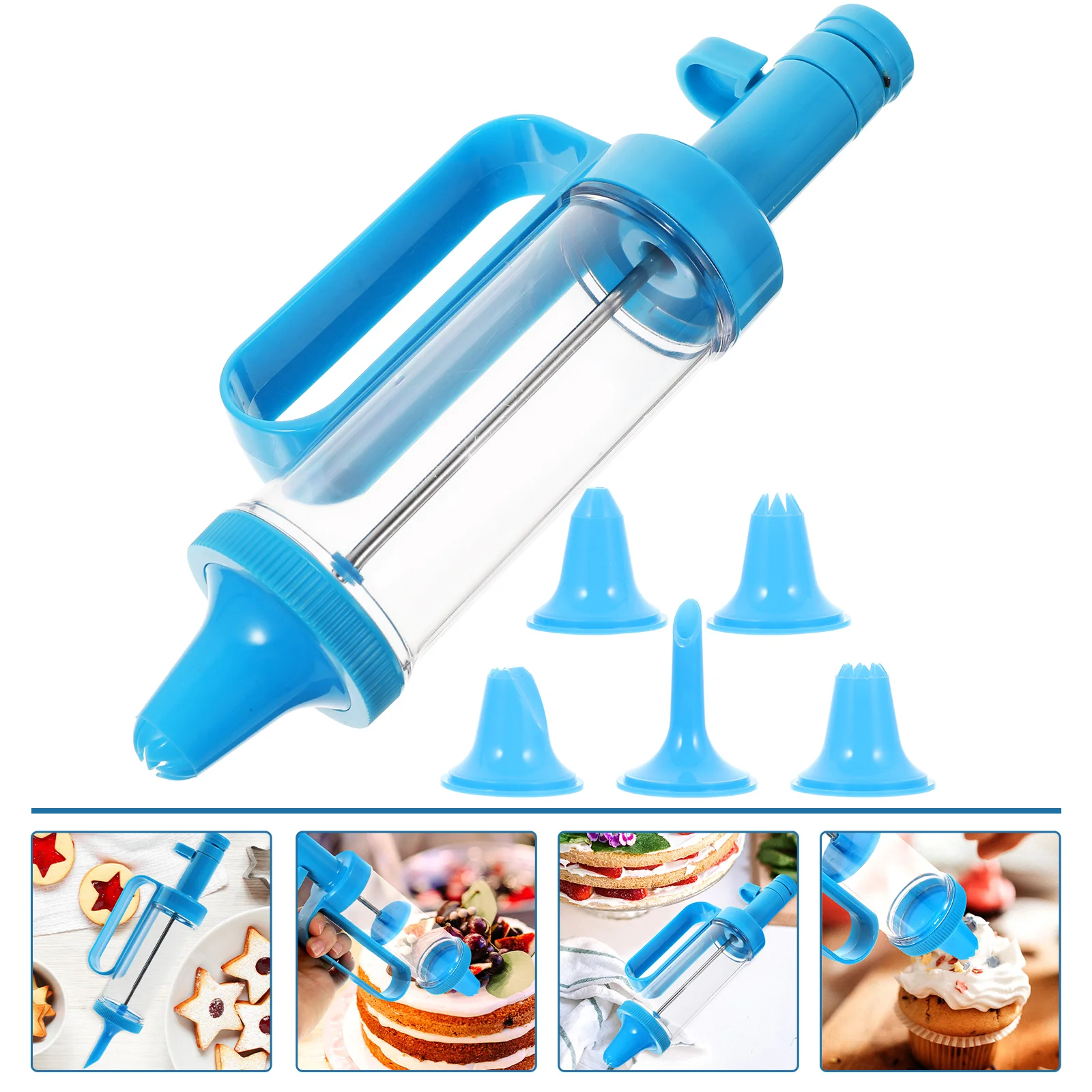 1 مجموعة 1 مجموعة كعكة الأنابيب عدة أداة الخبز ل كب كيك ملء حاقن كوكي تزيين العرض كريم الأنابيب صانع المطبخ الخبز #2